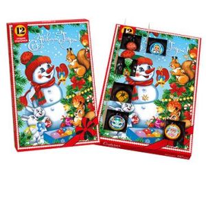 НГ Календарь Снеговик набор (фасовка 160г) (Шоколадный Кутюрье) 09