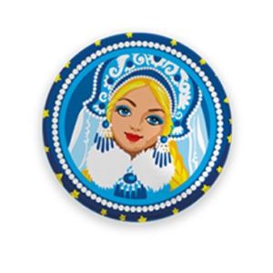 НГ Медали Снегурочка (фольга) (Шоколадный Кутюрье) 2,1