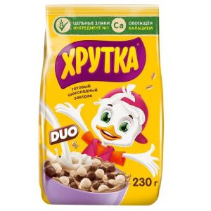 Завтраки от Хрутки ДУО шарики (фасовка 230г) (пакет) (Нестле) 06