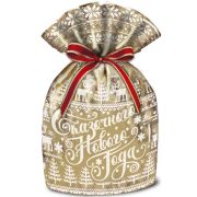 Мешочек Сказочного Нового года золотой (на 2500г) (МСУПК) 50