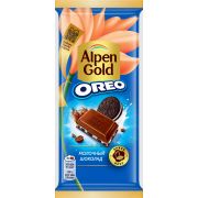 Alpen Gold молочный Орео с молочной начинкой (фасовка 85г) (Альпен Голд) 19