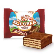 Коровка вафельная вкус шоколада (фасовка 500г) (Рот-Фронт) 06