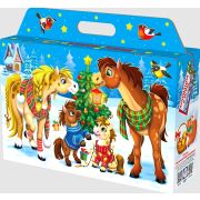 Картон Портфель широкий  Веселые копытца (на 2000г) (ТМПК) 45