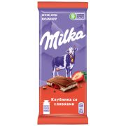 Milka молочный Клубника со сливками (фасовка 80г) (Милка) 20
