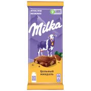 Milka молочный Цельный Миндаль (фасовка 80г) (Милка) 20