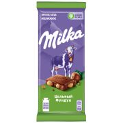 Milka молочный Цельный Фундук (фасовка 80г) (Милка) 20