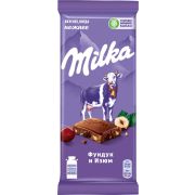 Milka молочный Фундук и Изюм (фасовка 80г) (Милка) 20