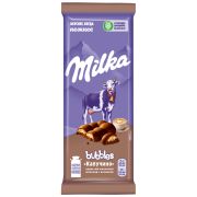 Milka Bubbles молочный пористый Капучино (фасовка 92г) (Милка) 16