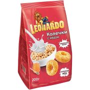 Leonardo Колечки овсяные с медом (фасовка 200г) (КДВ) 08
