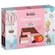 Торт-суфле Bellucci с Клубникой в темном шоколаде (фасовка 400г) (КДВ) 16