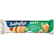 Батончик BabyFox Roxy вафельный молоко фундучная паста фасовка 18г) (БэбиФокс Рокси) (КДВ) 24