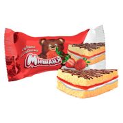 Мишаня пирожное вкус клубники со сливками (Донко) 1,75